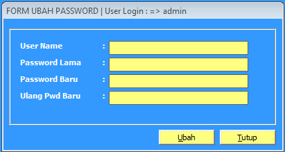 rubah password